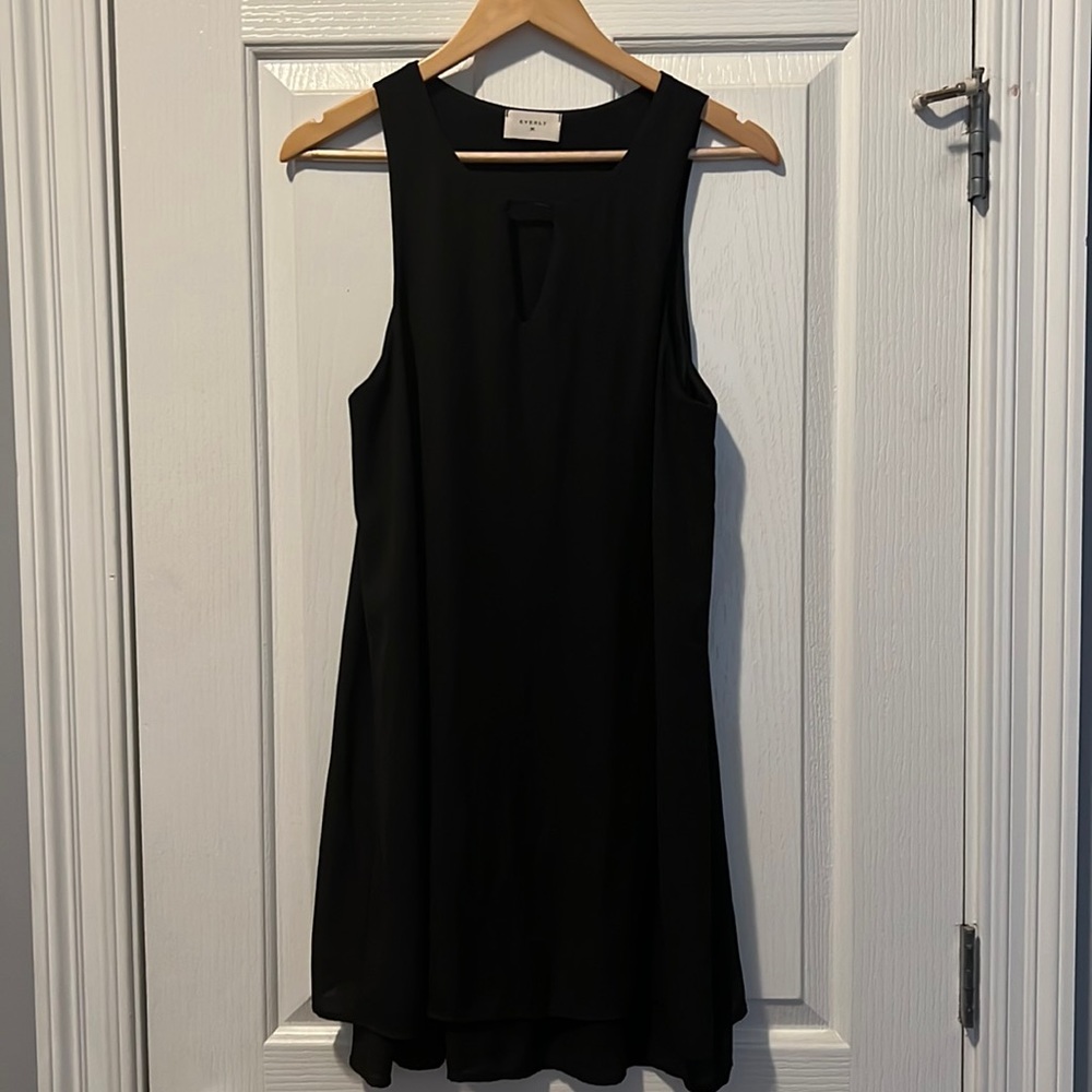 Black shift dress